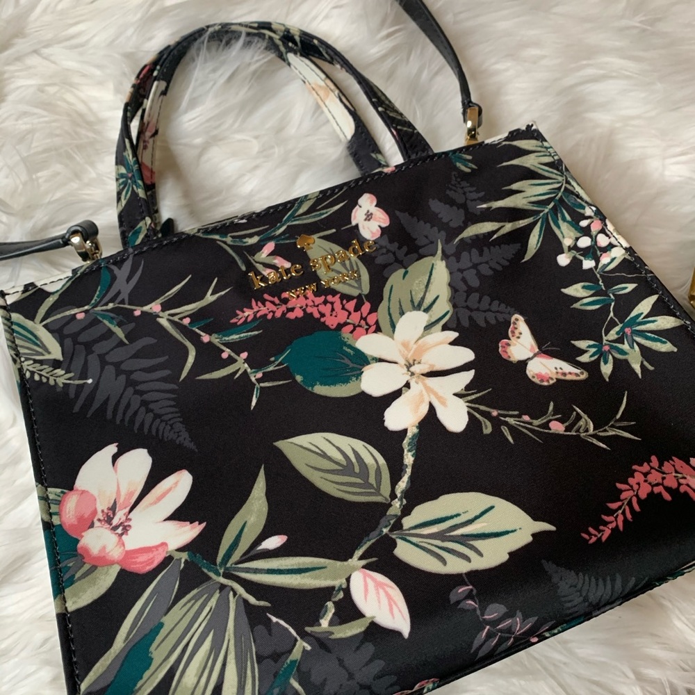 KATE SPADE NEW YORK WASTON LANE BOTANICAL SATCHEL - Picture 4 of 10
